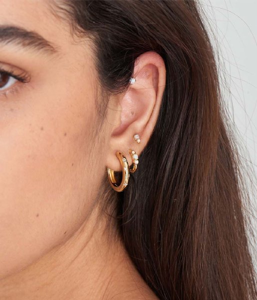 Ania Haie Oorbellen Opal Cabochon Single Stud Earring Gold